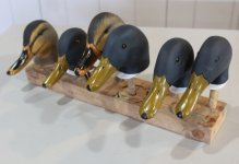 4 Mallard heads - Herters 72,  Autmn Wings, Beans.JPG