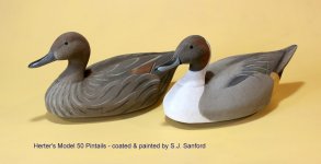 Herters Model 50 Pintail Pair - coated and painted by SJS.JPG