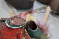 72 Mallard Head - gluing with thickened epoxy.JPG