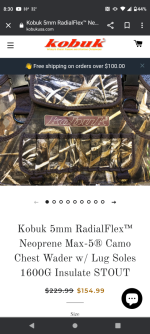 Kobuk 4mm Titanium RadialFlex™ Neoprene Duck Blind® Camo Chest Wader w –  Kobuk Waders