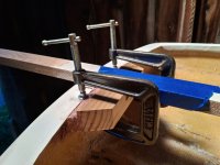 sm 7 Model 26 - Stern Block clamped CLOSEUP.jpg