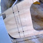 sm 14 b - Model 26 - Middle Frame tacked in place - notch and stanchion holes.jpg sm 14 b - Model 26 - Middle Frame tacked in place - notch and stanchion holes.jpg