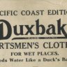 1908 Duxbak Sportsmen's Clothing Catalog