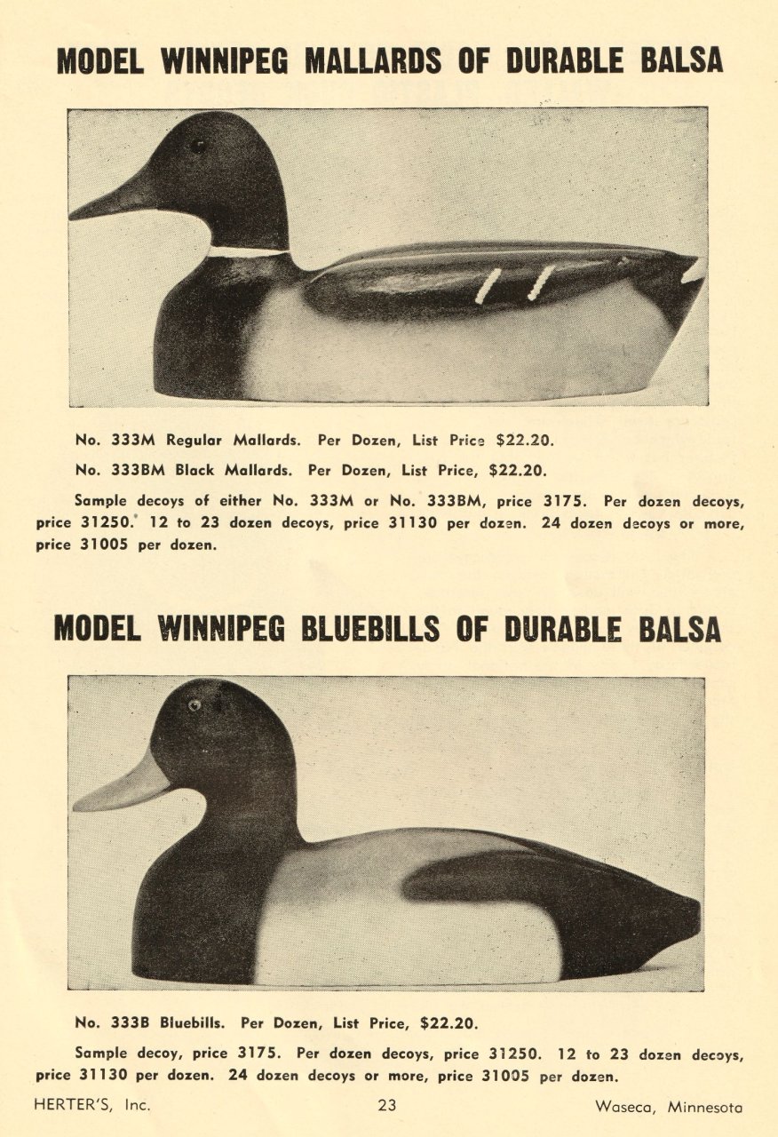 sm Model Winnepeg Mallard and Bluebill - p 23 - 1950.jpg